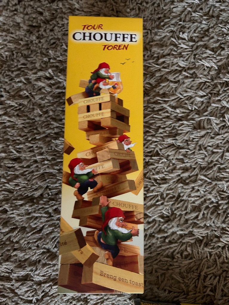 La chouffe Jenga toren, Ophalen, Nieuw