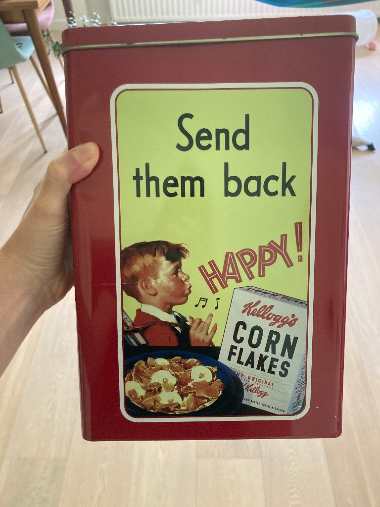 Tinnen blik Kellogg's, Ophalen of Verzenden, Zo goed als nieuw