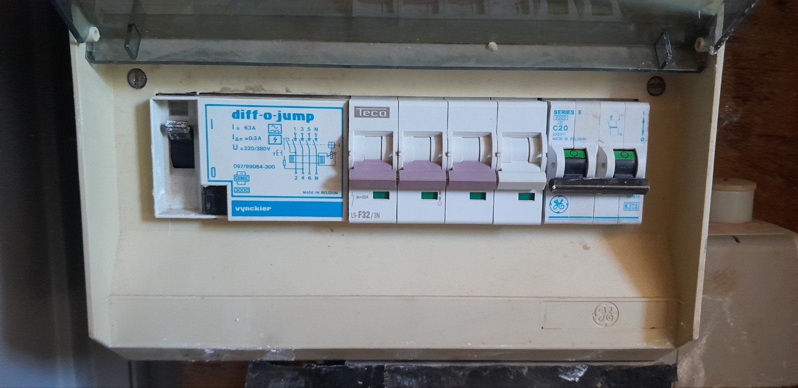 Werfkast 380v 32A, Doe-het-zelf en Bouw, Ophalen, Gebruikt, Overige typen