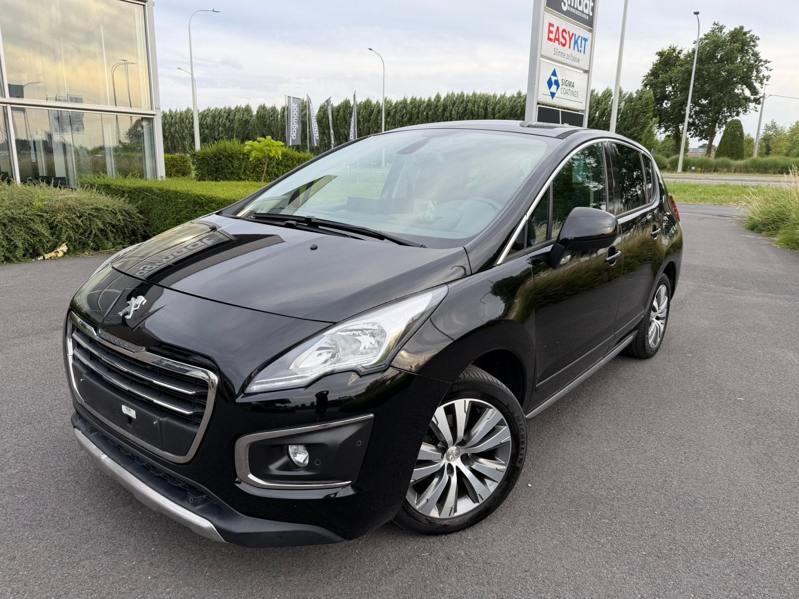Peugeot 3008 allure 1.6 diesel automaat, 2016, km110.000, Auto's, Monovolume, 4 cilinders, Leder en Stof, Bedrijf