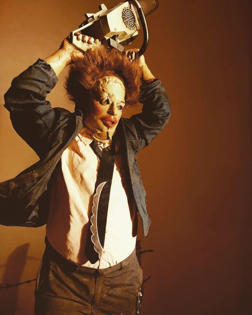 Statue de collection Leatherface (PCS) 1:3, Verzamelen, Ophalen, Zo goed als nieuw, Mens