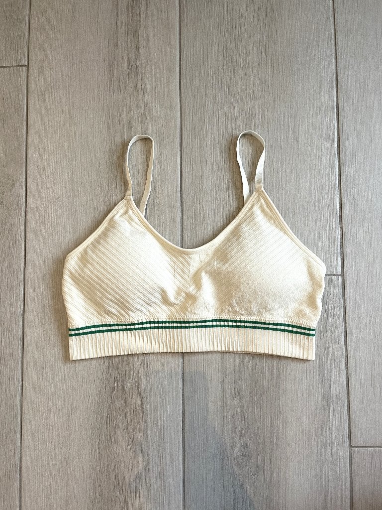 Nieuwe ecru/groene bralette van Insua maat XL, Insua, Enlèvement ou Envoi, Beige, Soutien-gorge