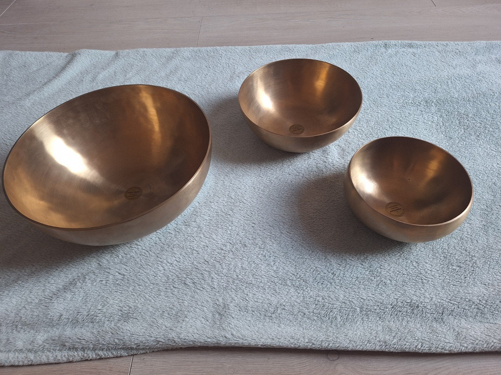 bol chantant peter hess set 3 bols thérapeutiques chantants, Enlèvement, Utilisé, Autres types