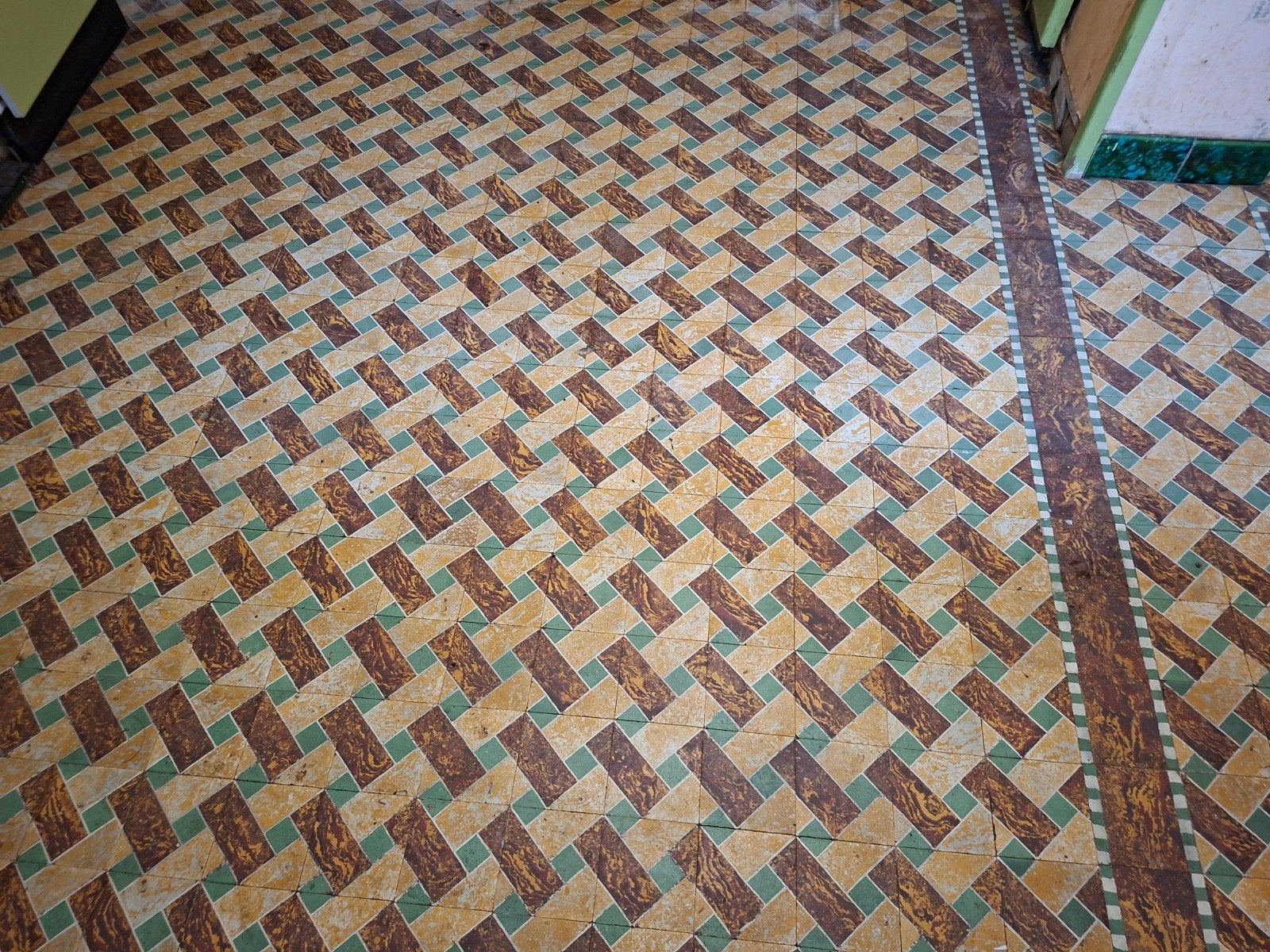 Vloertegels vintage, Ophalen