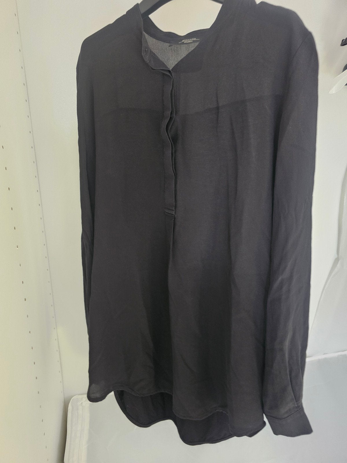 ZGAN mooie zwarte blouse lange mouwen MAX MARA - S, Verzenden, Zwart, MAX MARA, Zo goed als nieuw