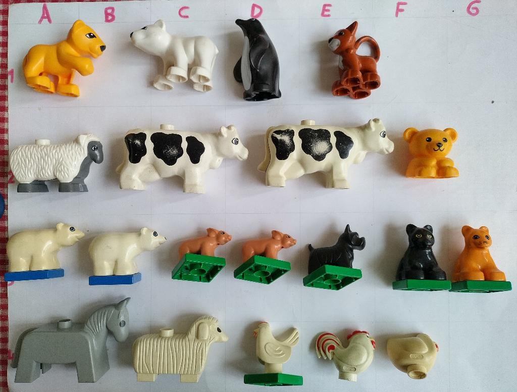 Duplo dieren, per stuk, Enlèvement ou Envoi, Briques en vrac, Duplo