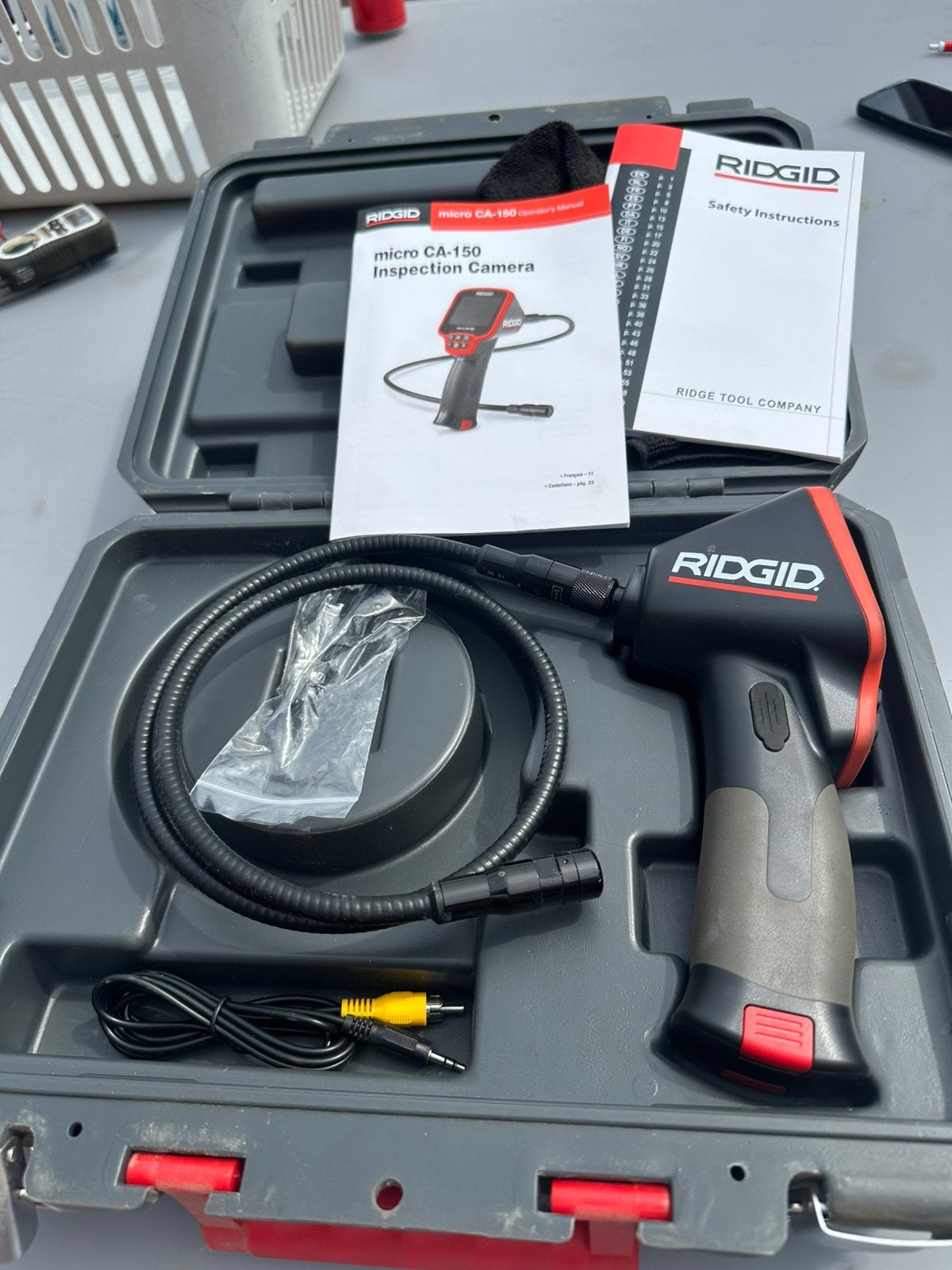 Caméra d'inspection Ridgid CA-150, Bricolage & Construction, Enlèvement, Comme neuf, Autres appareils de mesure ou compteurs
