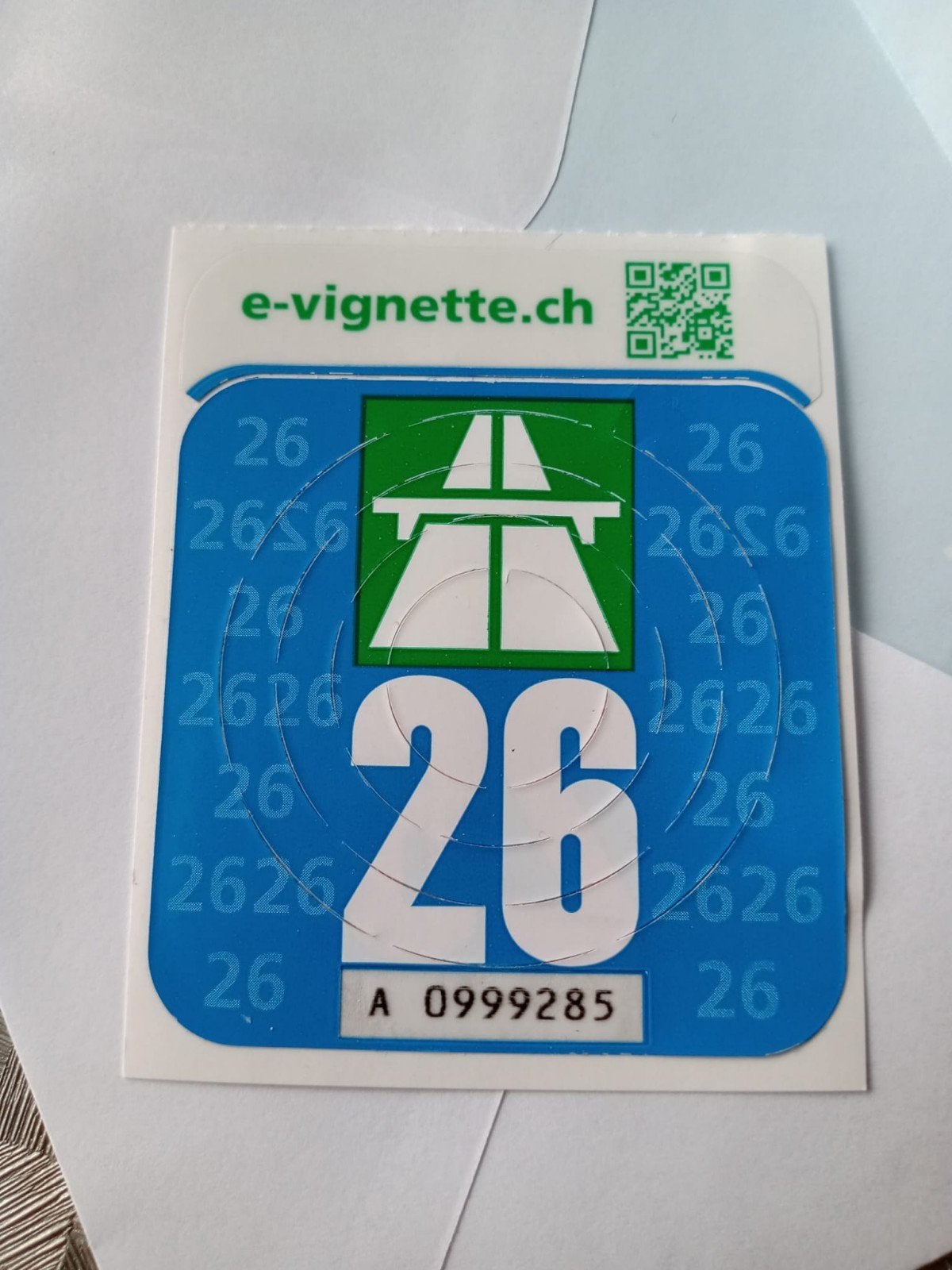 vignet Zwitserland, onbeschadigd