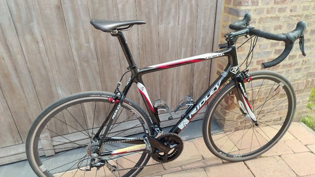 koersfiets Ridley Orion Carbon maat 56: €400, Fietsen en Brommers, Ophalen, Gebruikt, Carbon, Heren
