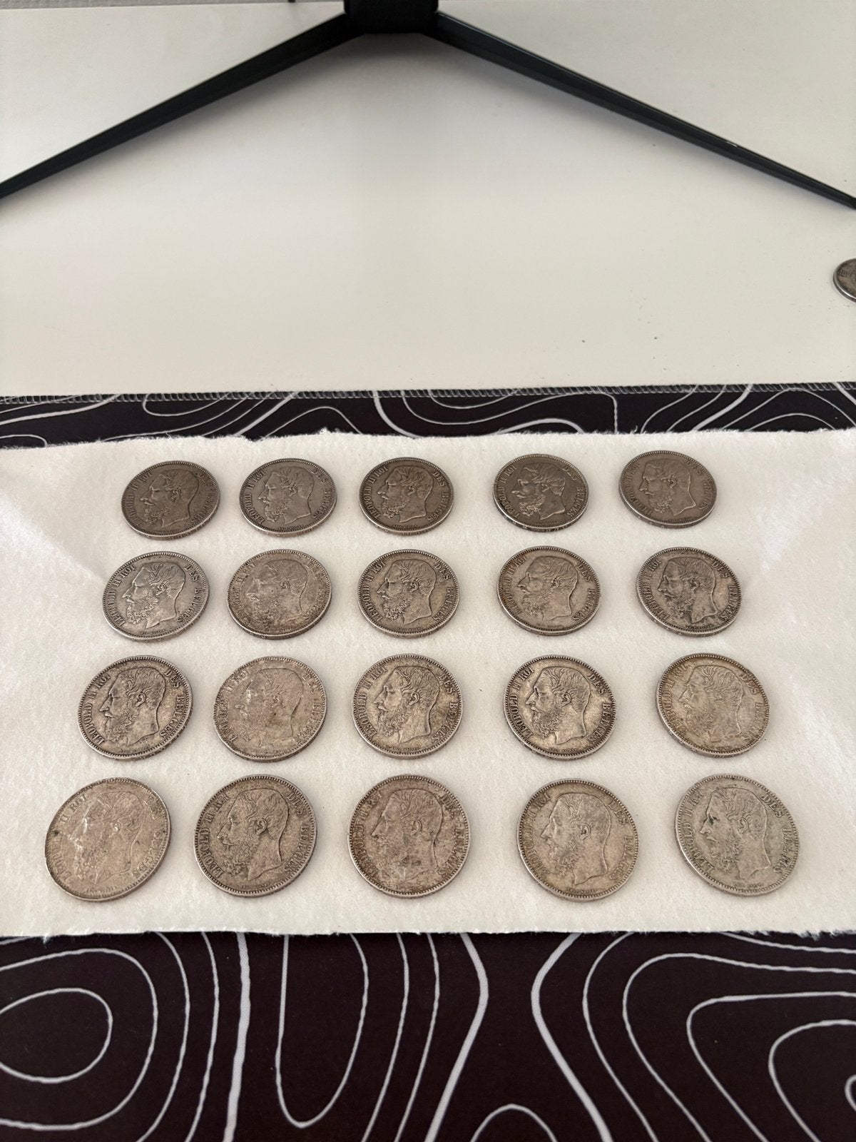 België 5 frank - 1868 tot 1876 - Zilveren munten, Ophalen of Verzenden, Munten