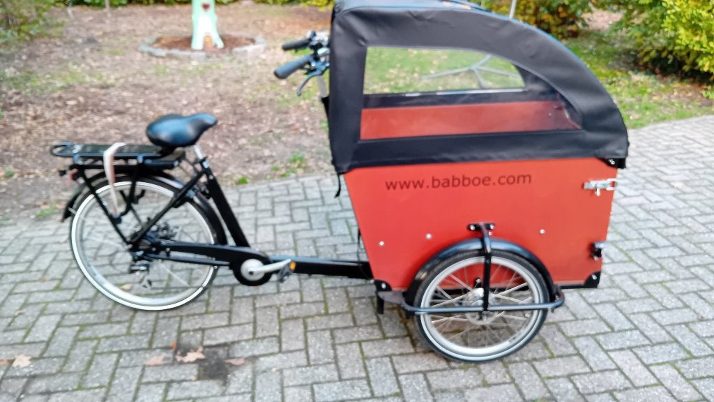 bakfiets babboe, Zo goed als nieuw, 2 kinderen, Elektrisch, Schijfrem