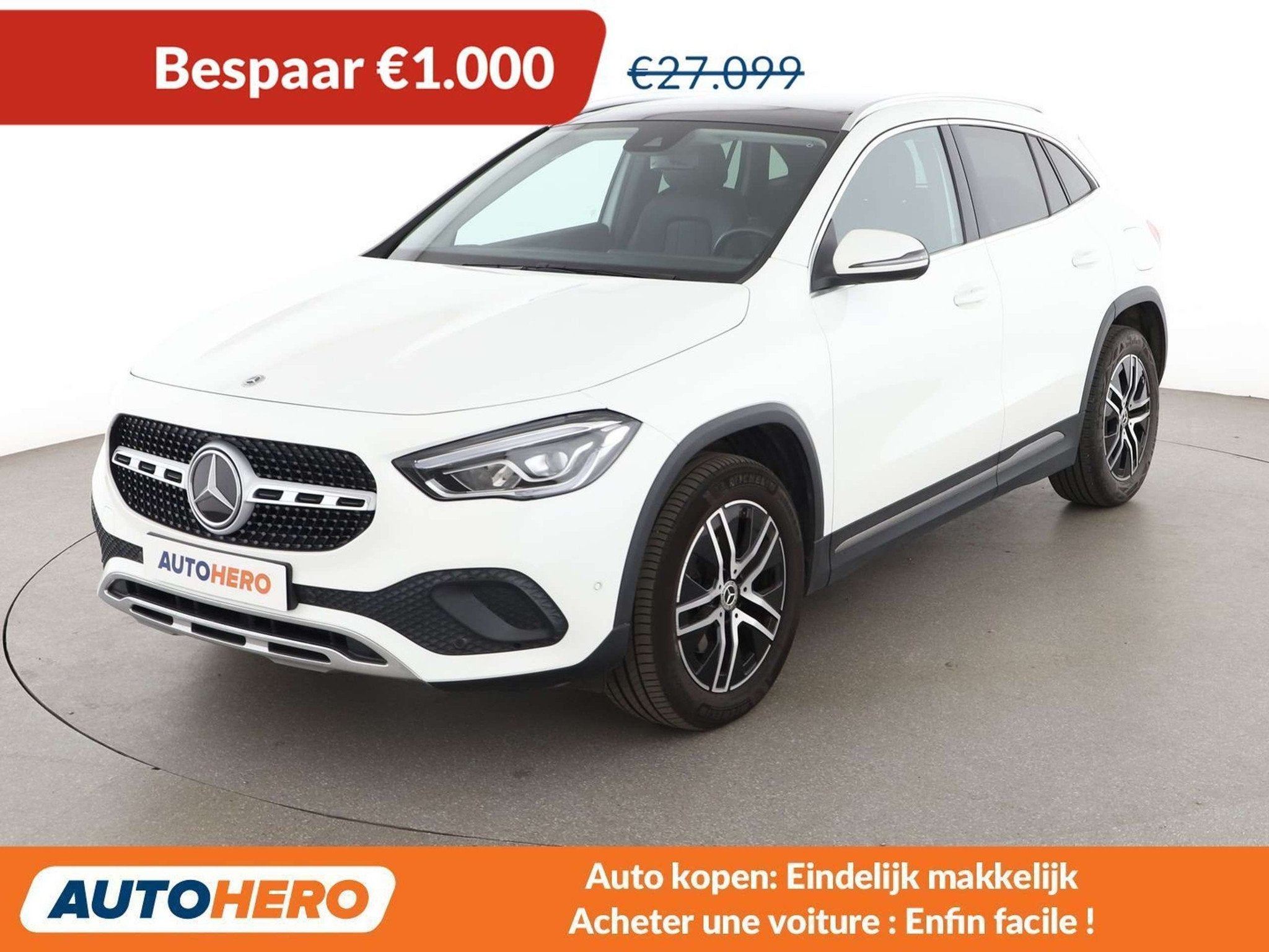 Mercedes-Benz GLA 200 GLA 200 d Progressive (bj 2021), Auto's, Gebruikt, Wit, Leder, 5 deurs