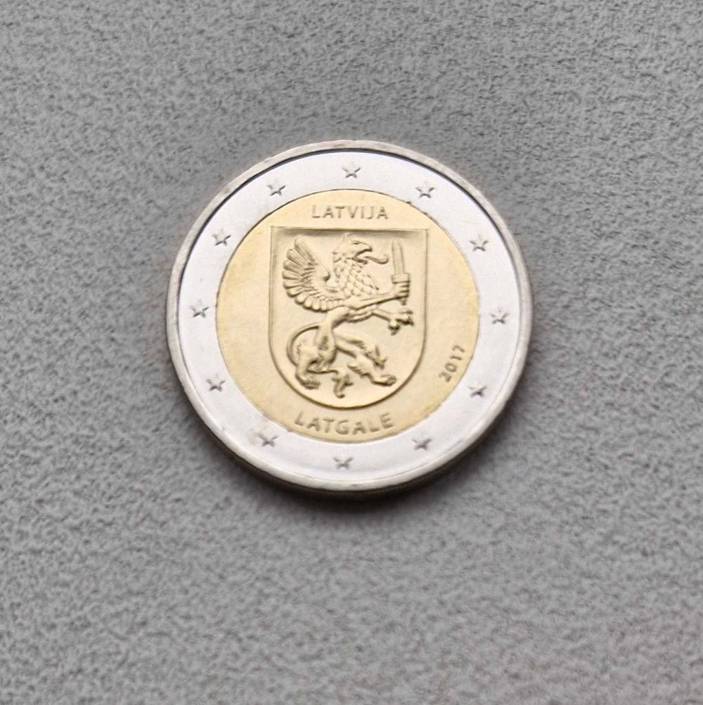 2 euro Letland 2017 'Regio Latgale' UNC, Ophalen of Verzenden, Overige landen, 2 euro, Losse munt