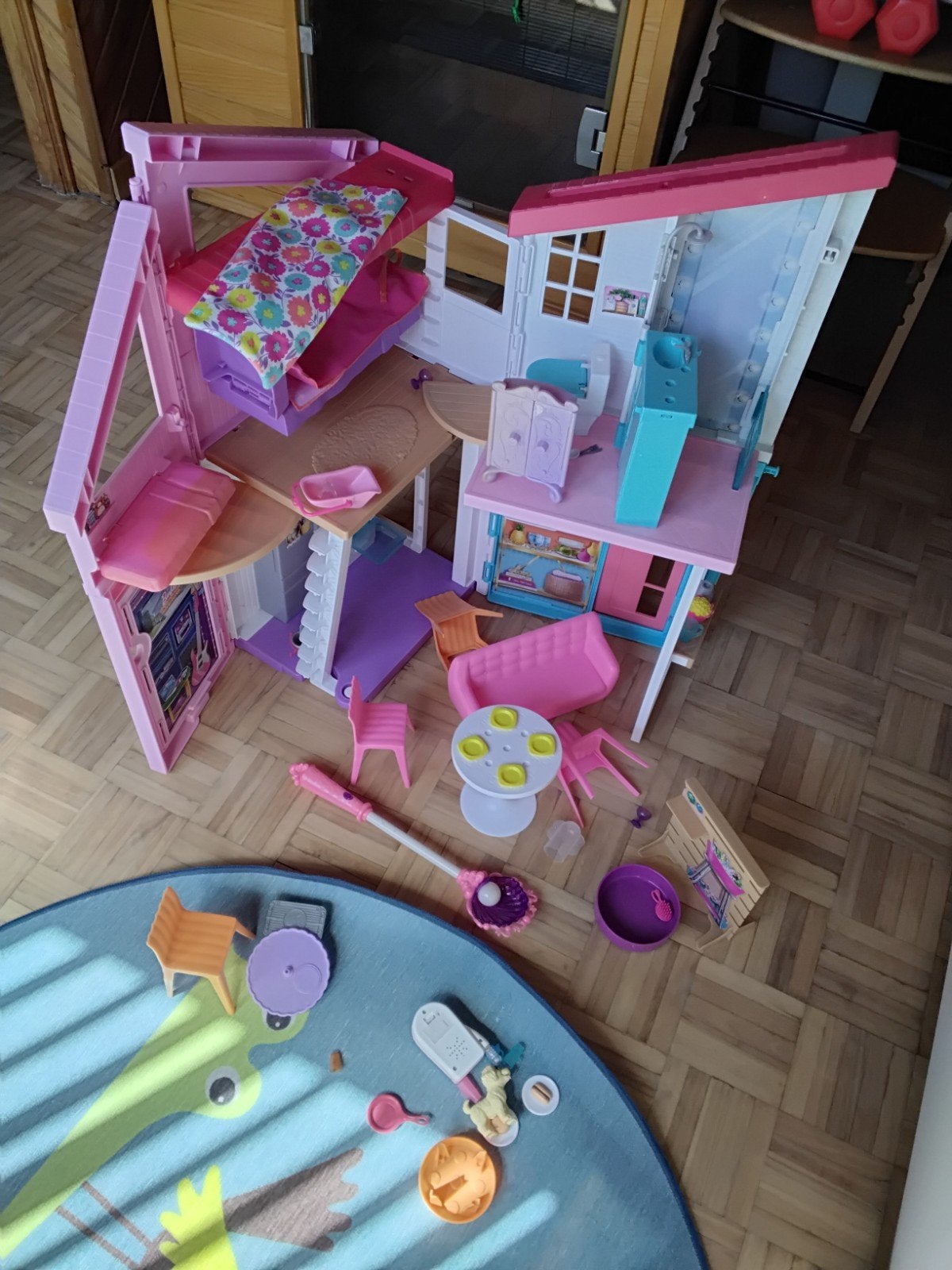 Maison Barbie, poupées, accessoires., Enlèvement, Utilisé, Maison de poupées
