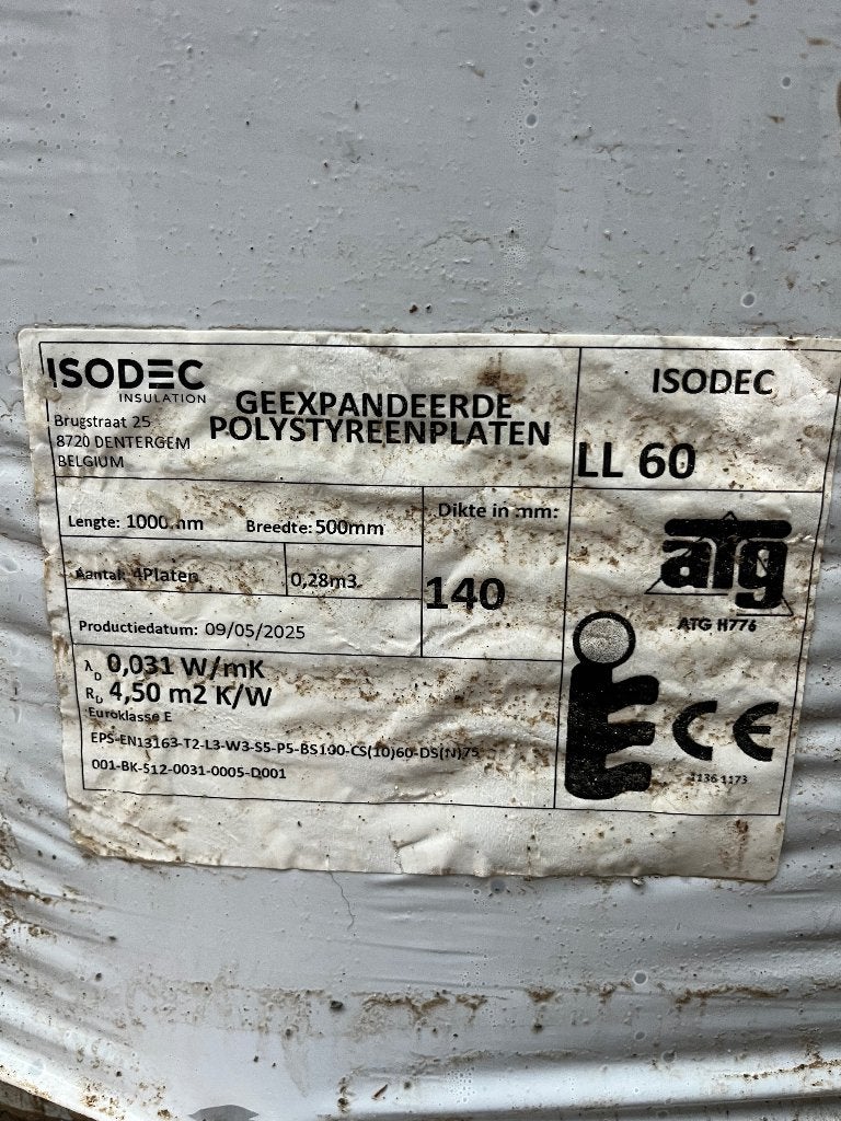 Isolatie, Doe-het-zelf en Bouw, Ophalen, Zo goed als nieuw, 15 m² of meer, 12 cm of meer