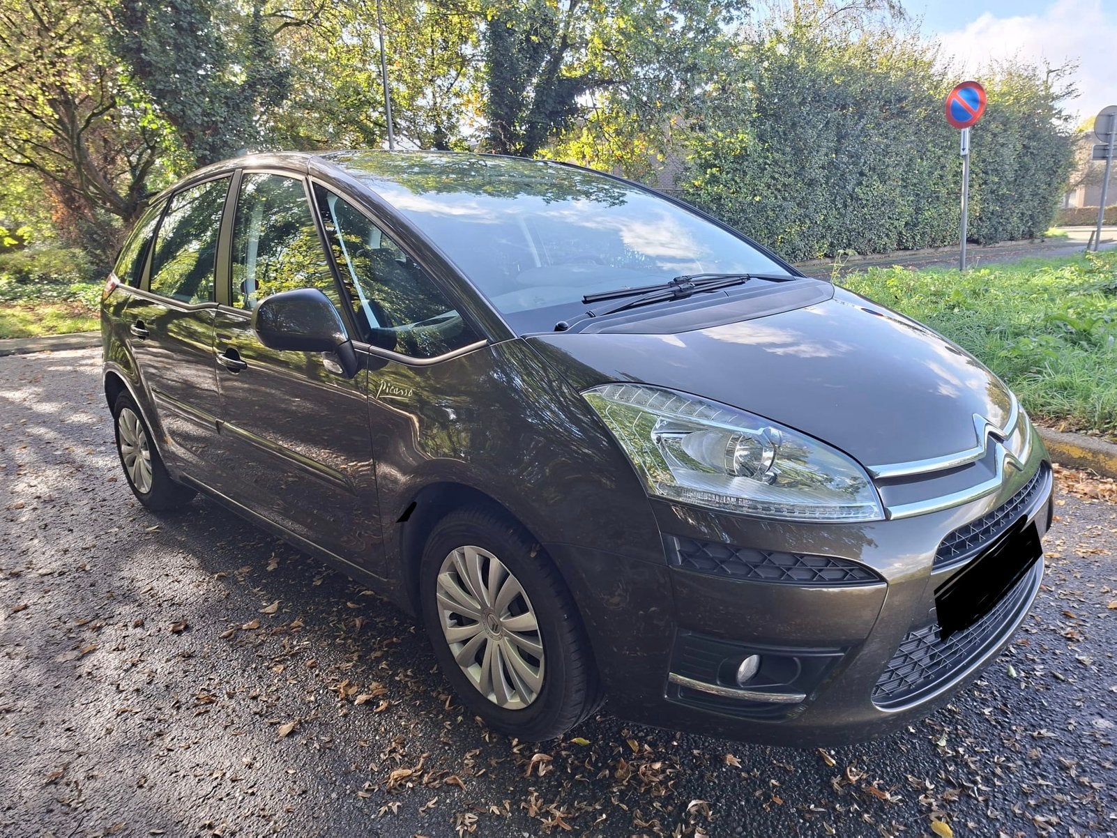Citroën C4 Picasso 2013 1.6 benzine 57000km, Auto's, Euro 5, Zwart, 4 cilinders, Bruin