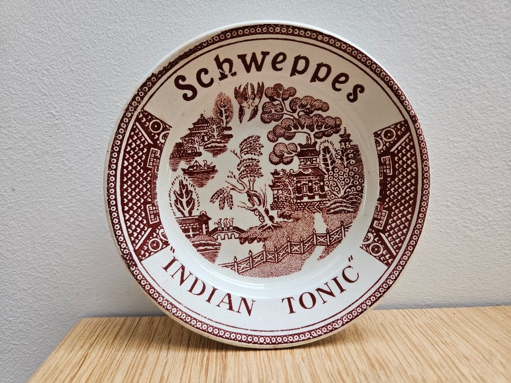 Coupelle / Vide-poche Schweppes Indian Tonic - Sarreguemines, Collections, Enlèvement ou Envoi