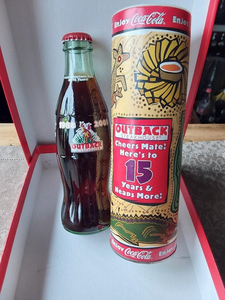 Coca Cola Outback Steakhouse 2003 Met Tube mint, Ophalen of Verzenden, Zo goed als nieuw, Gebruiksvoorwerp