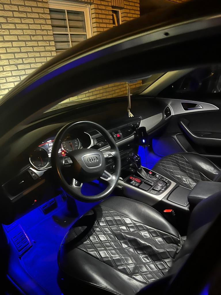 Audi A6 C7 150 pk 2.0 liter, Autos, Cuir, Argent ou Gris, Achat, Euro 6