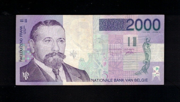 Billet belge 2000 Frank - Victor Horta - 2, Enlèvement ou Envoi, Billets en vrac