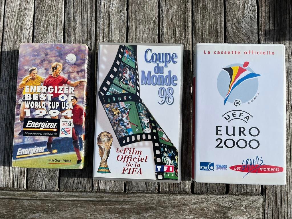 Cassettes VHS football, CD & DVD, VHS | Film, Utilisé, Autres genres, Tous les âges, Enlèvement ou Envoi