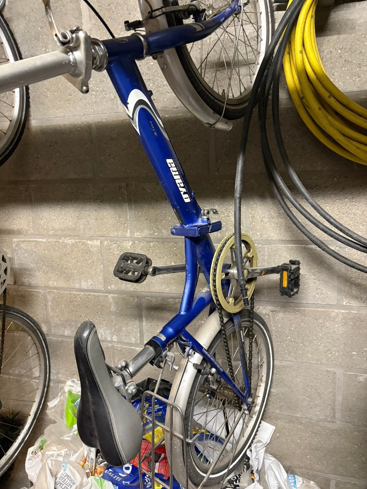 Plooifiets, Ophalen, Gebruikt, Deels opvouwbaar