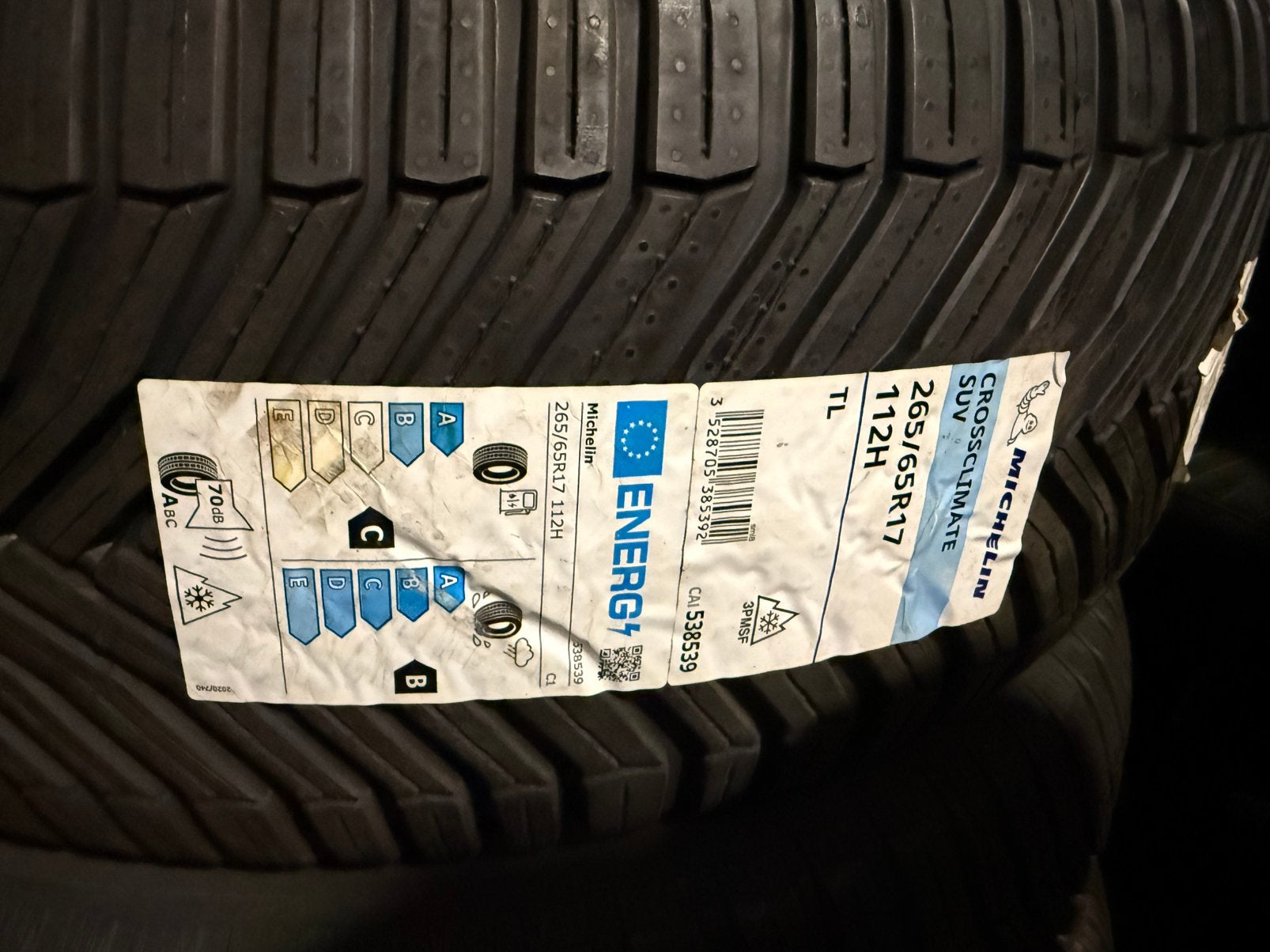 4 pneus Michelin CrossClimate SUV 265/65 R17 112H – Neufs, Enlèvement ou Envoi, Comme neuf