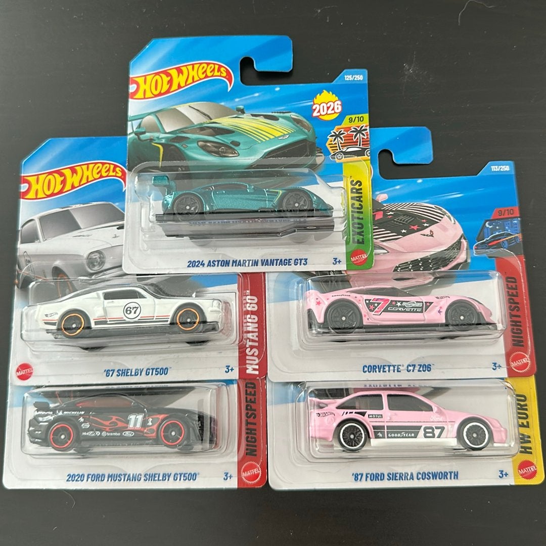 5 x American Hot Wheels, Enlèvement ou Envoi, Neuf, Voiture