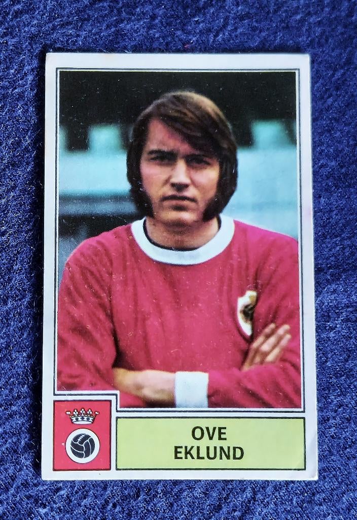 Panini sticker card voetbal ' FB 1972 - Ove Eklund ', Enlèvement ou Envoi, Neuf, Autocollant
