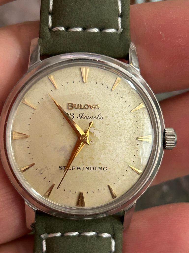 Bulova Automatic (1969)entretien+bracelet flexible Bulova, Enlèvement ou Envoi, Acier, Bulova