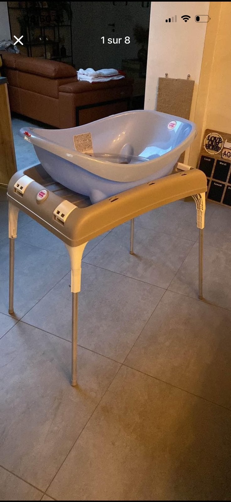 Support + Baignoire Ok Baby, Enlèvement, Comme neuf, Baignoire
