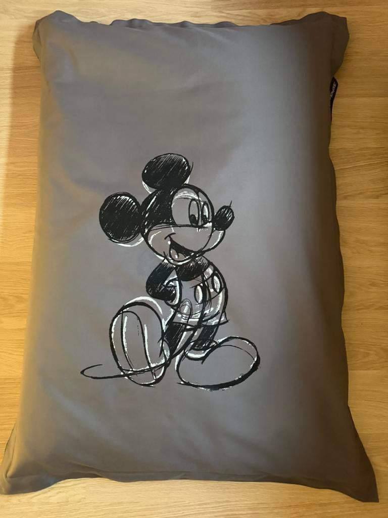 Grijze zitzak Mickey Mouse, Huis en Inrichting, Ophalen, Zo goed als nieuw, Grijs, Zitzak