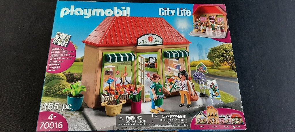 Playmobil bloemenwinkel 70016, Ophalen, Gebruikt, Gebouw, Complete set