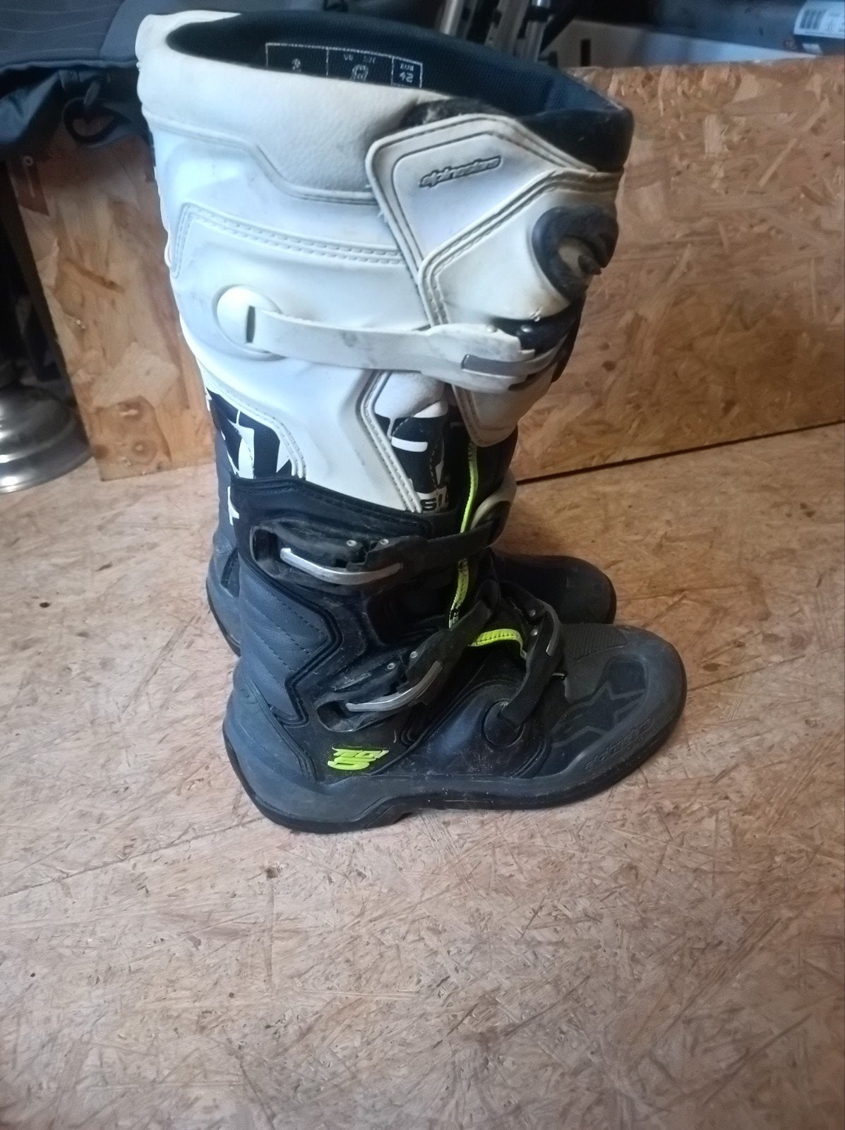 Alpinestar tech 5 en état d'occasion taille 42, Motos, Enlèvement, Bottes