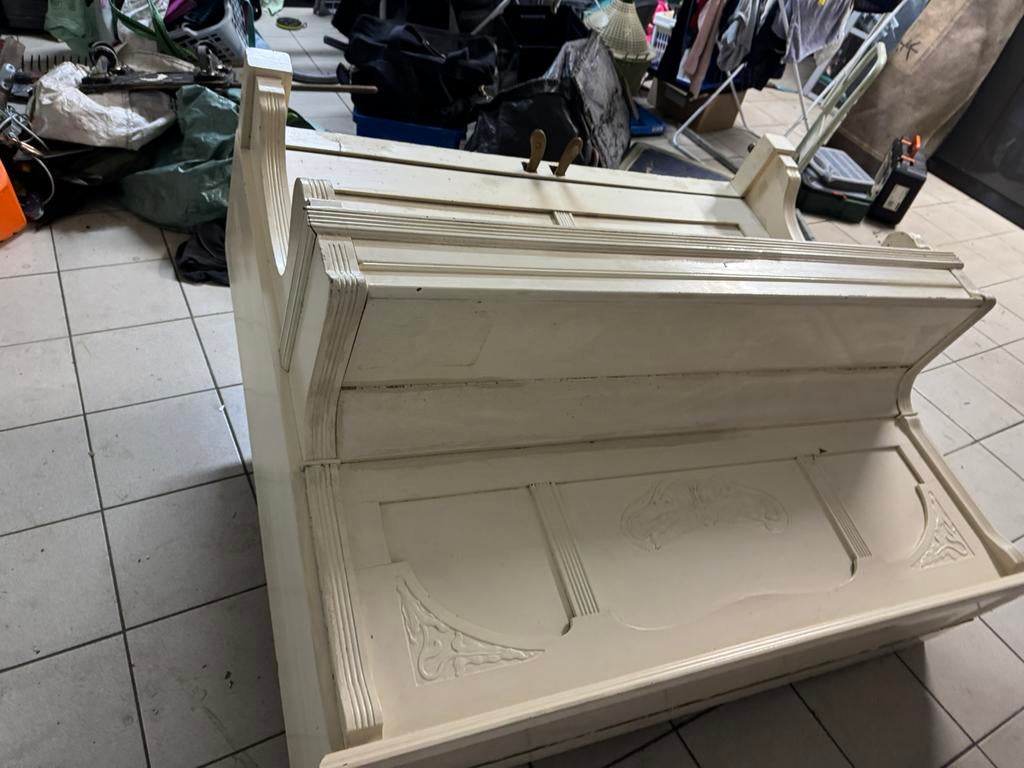 Buffet pour piano Otto Tollas, Musique & Instruments, Pianos, Enlèvement, Utilisé, Blanc, Piano
