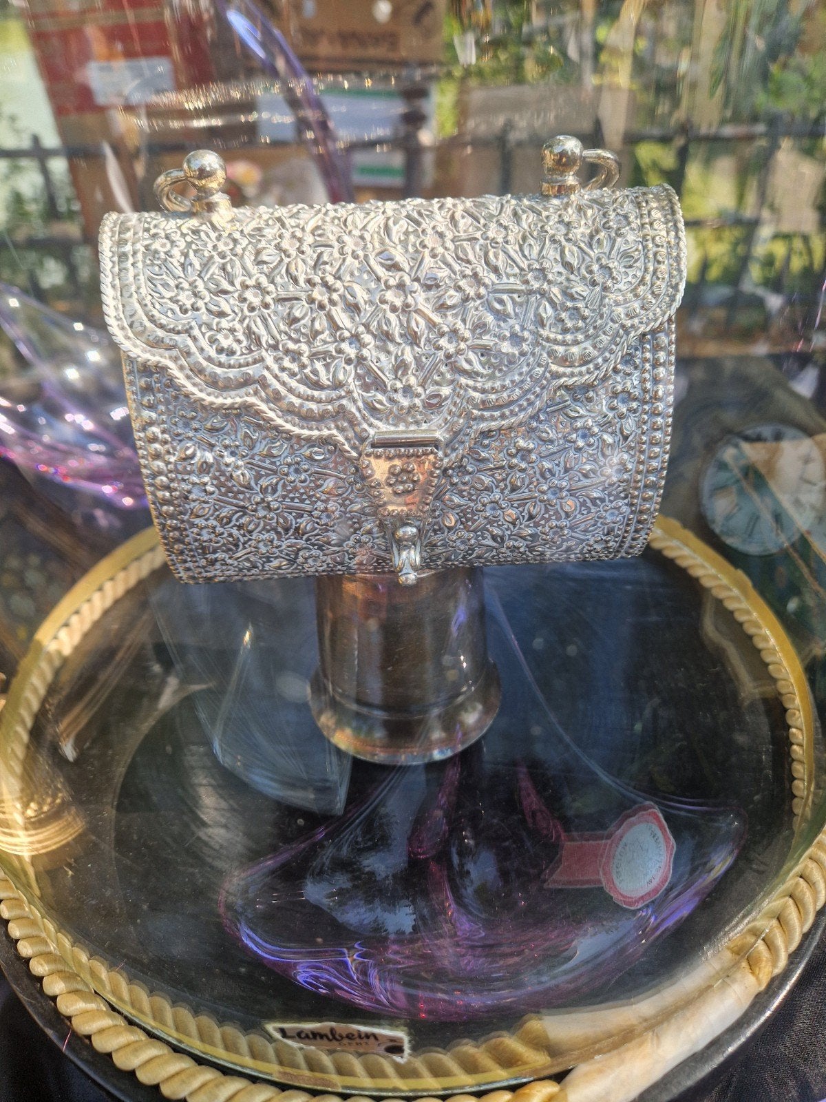 massief zilver handtas, Ophalen of Verzenden, Zilver