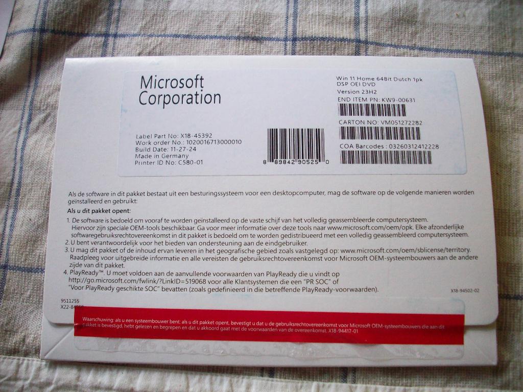 Windows 11 Microsoft helemaal nieuw, Computers en Software, Besturingssoftware, Ophalen, Nieuw, Windows