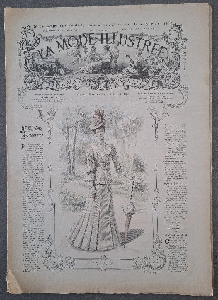 Exemplaar nummer 18 van La Mode Illustrée uit 1906., Boeken, Ophalen of Verzenden, Gelezen, Damesbladen