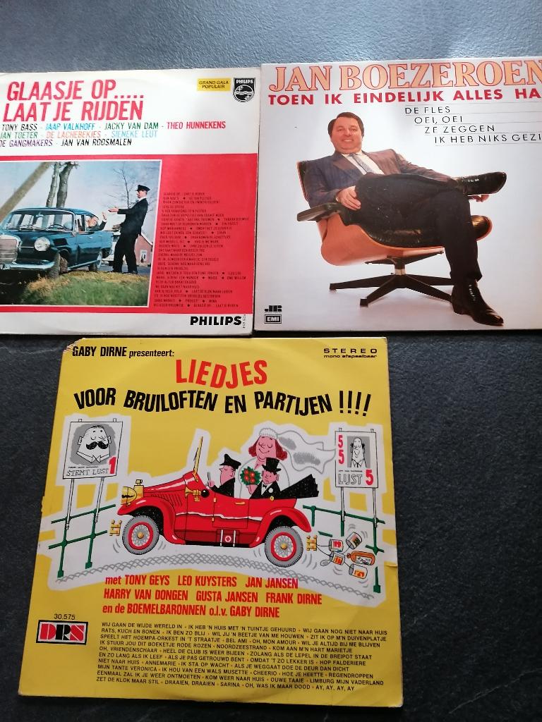 3 feest lp’s, CD & DVD, Vinyles | Néerlandophone, Enlèvement ou Envoi, Comme neuf, 12 pouces, Autres genres
