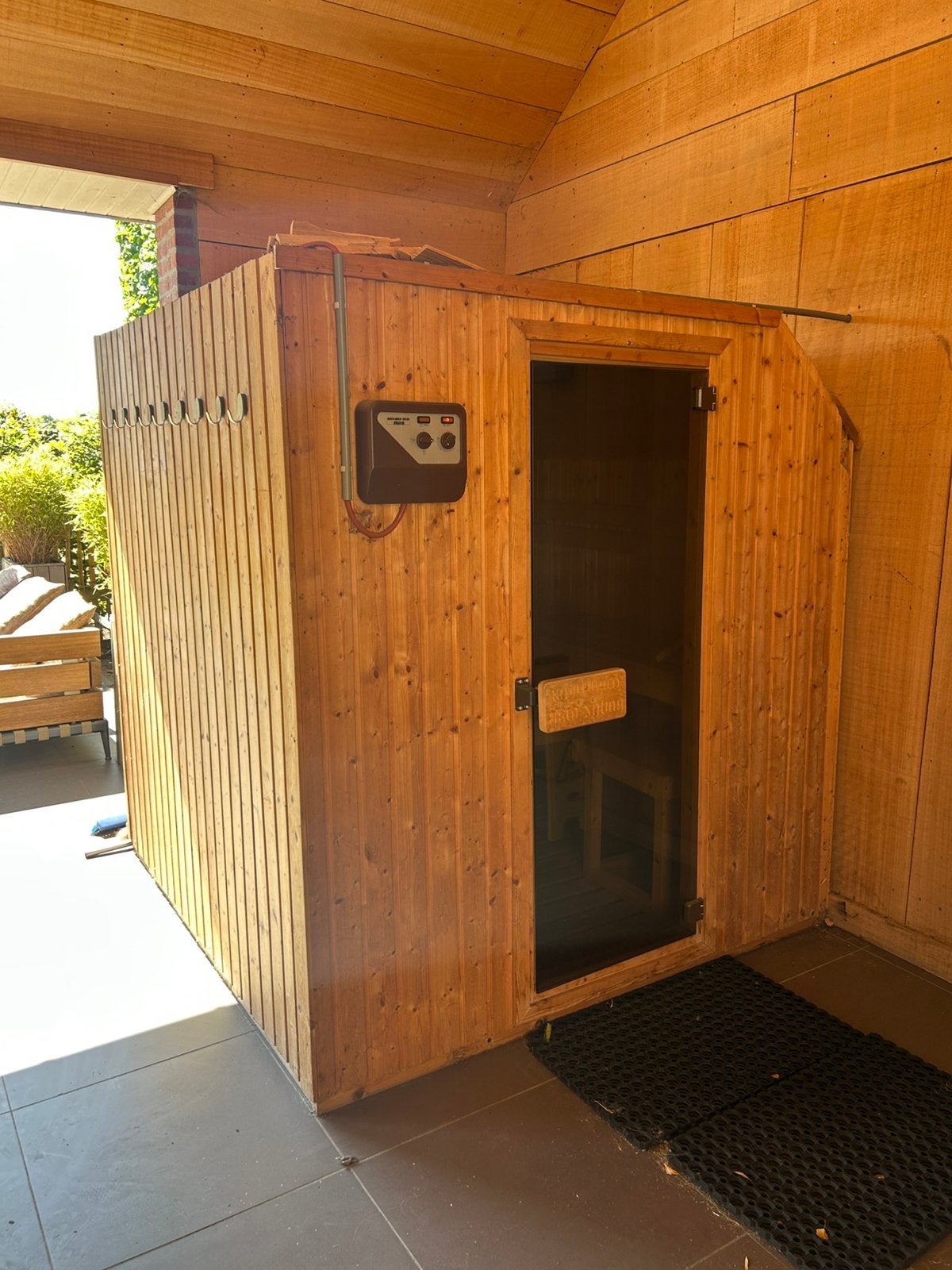 Sauna, Sport en Fitness, Sauna, Ophalen, Zo goed als nieuw, Fins of Traditioneel, Complete sauna