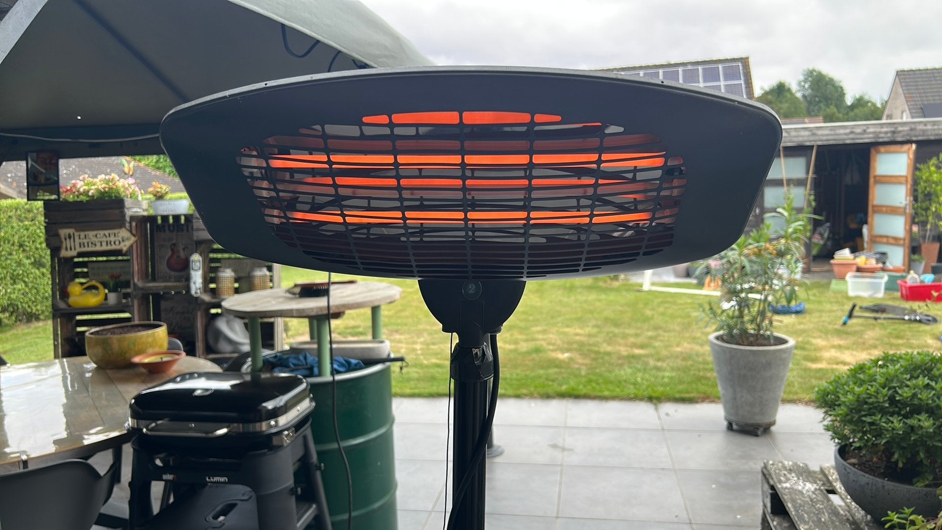 Terrasverwarmer, Jardin & Terrasse, Chauffage de terrasse, Enlèvement, Utilisé, Électrique, Sol