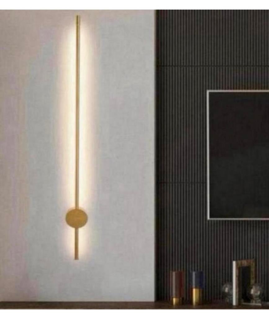 Lijn Led Wandlamp Goud stang Staaf 60cm muurlamp luxe modern, Ophalen of Verzenden, Nieuw, Glas