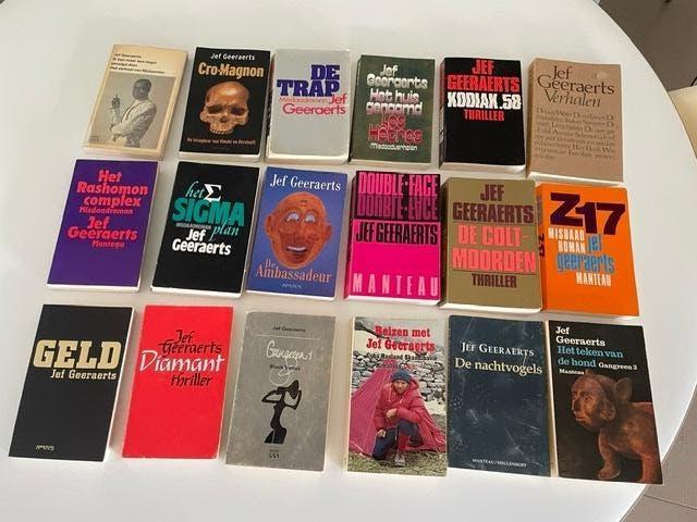 18 MISDAADROMAN's Vlaamse Schrijver Jef GEERAERTS 20 EURO +, Boeken, Detectives, Ophalen of Verzenden, Gelezen, Jef Geeraerts