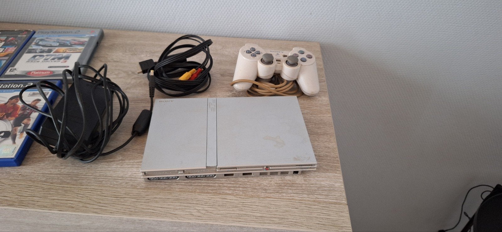 Playstation 2 slim silver set !!!!!, Games en Spelcomputers, Spelcomputers | Sony PlayStation 2, Ophalen of Verzenden, Gebruikt