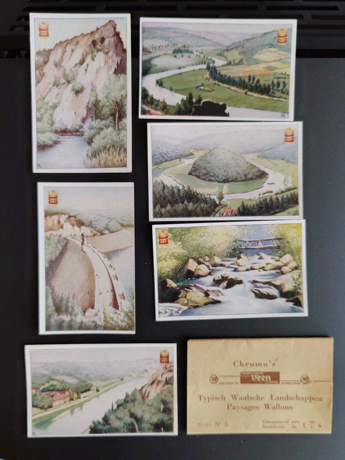 Chromo gebroeders Veen typisch Waalsche landschappen  nr 5, Collections, Envoi, Neuf, Nature, Gravure