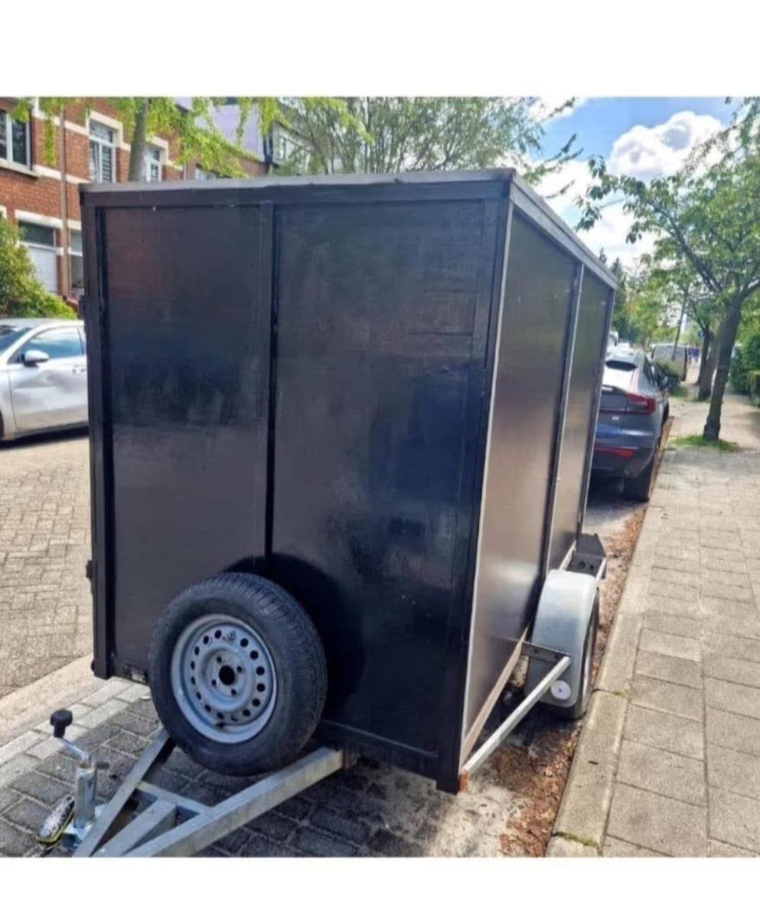 gesloten remork 750kg, Ophalen