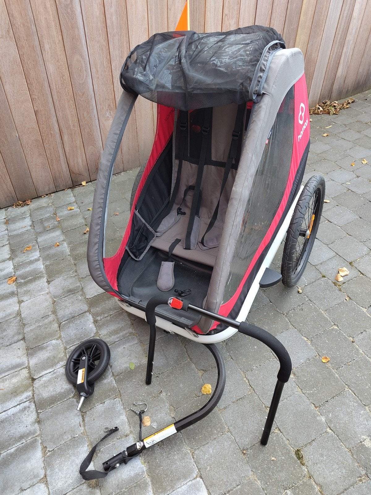 Remorque chariot vélo enfant Hamax, Vélos & Vélomoteurs, Enlèvement, Comme neuf, Remorque pour enfant, Hamax