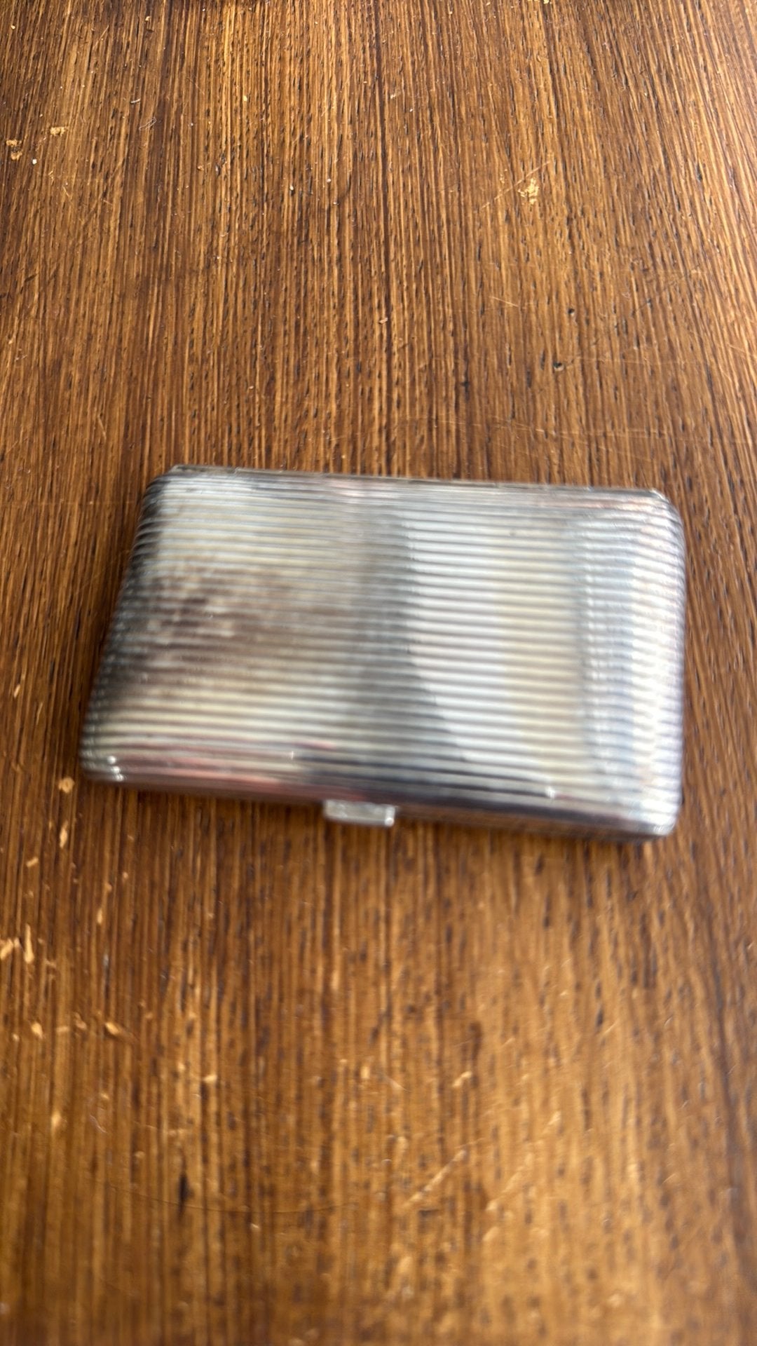 Vintage Alpacca sigarettendoosje / etui - Art Deco stijl, Enlèvement ou Envoi