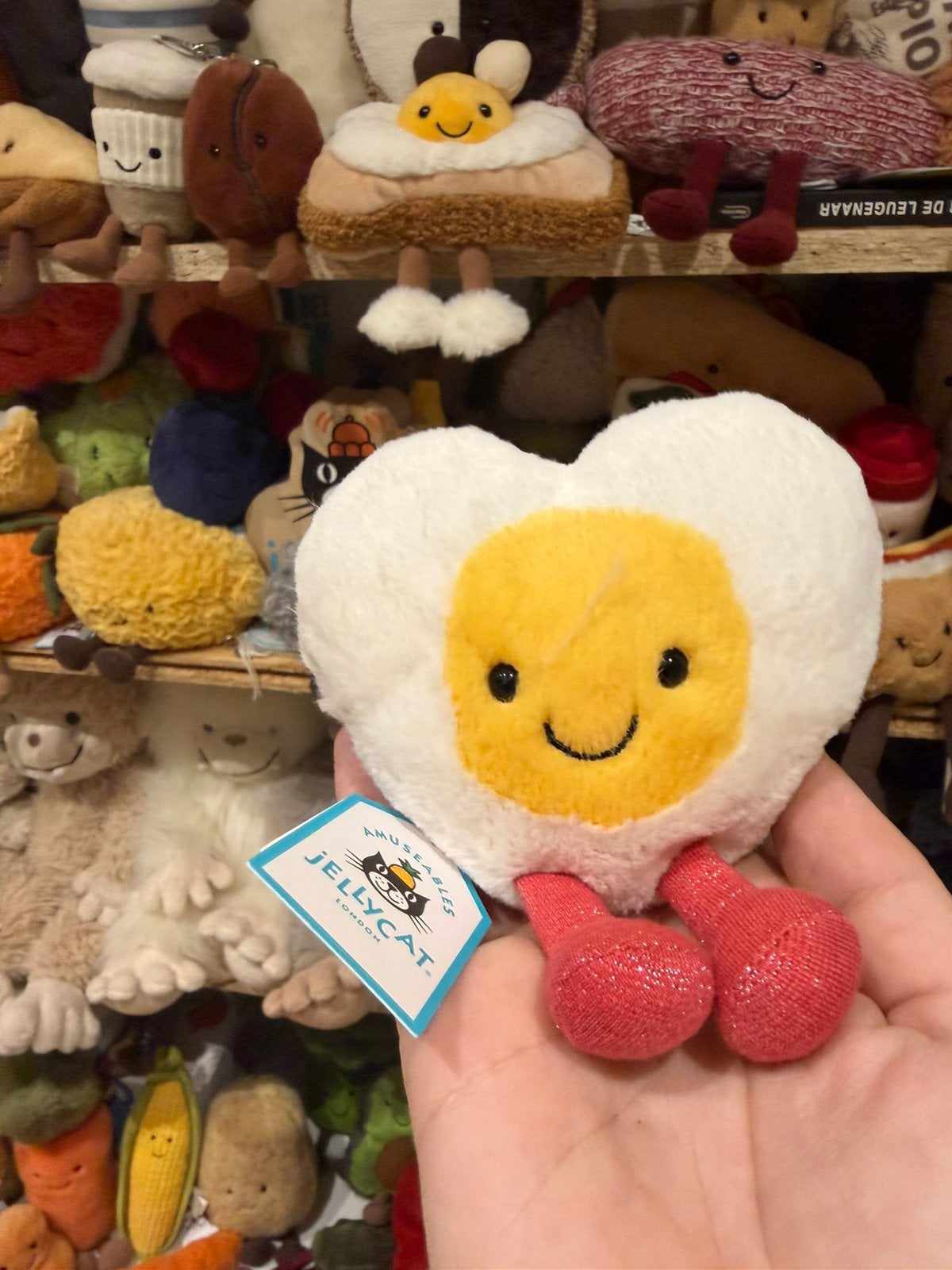 Jellycat Amuseables Heart Egg, Kinderen en Baby's, Jellycat, Overige typen, Nieuw, Meerkleurig