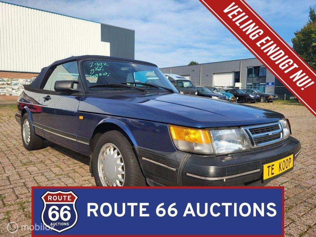 Saab 900i 16 | 1992 | Route 66 Auctions, Autos, Achat, Entreprise, Boîte manuelle, Autre carrosserie